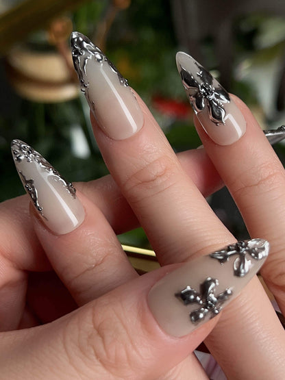Chrome Rebellion Reusable Press On Nails
