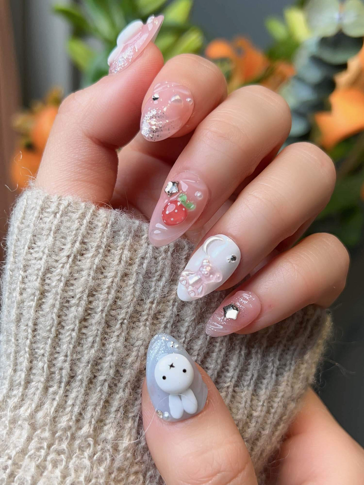 Cindy Miffy Reusable Press On Nails