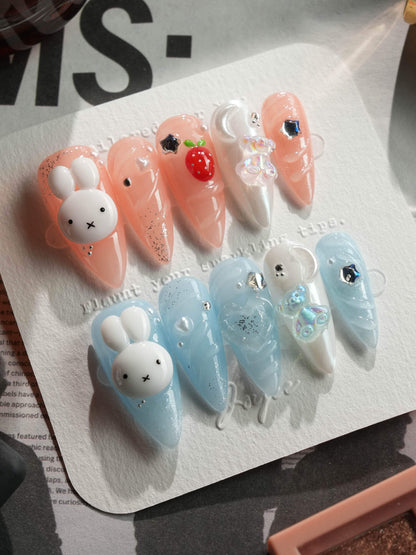 Cindy Miffy Reusable Press On Nails