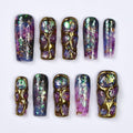 Cosmique Purple Handmade Press On Nails