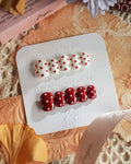 Creamy Cherry Reusable Press On Nails