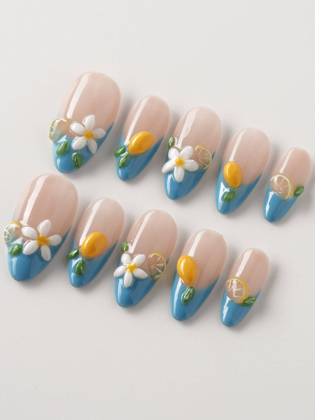 Lemon Grove Reusable Press On Nails