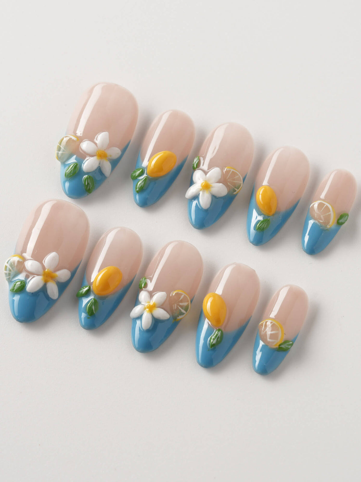 Lemon Grove Reusable Press On Nails