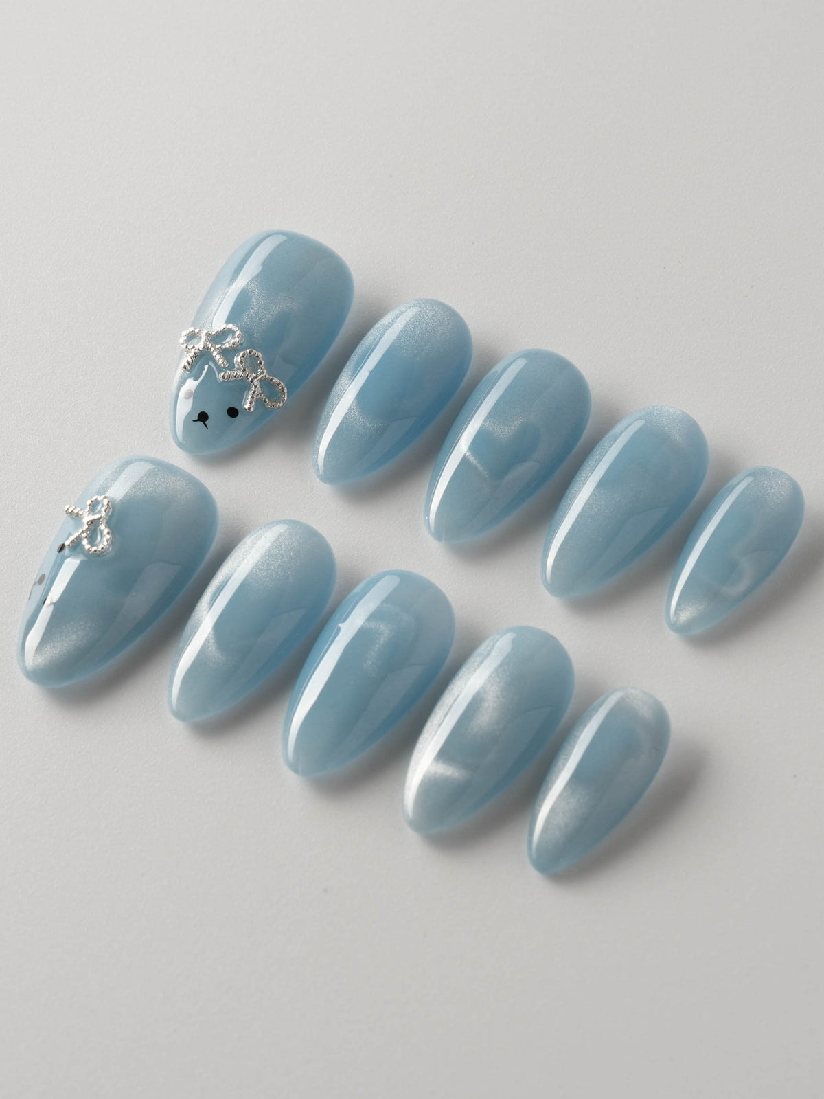 Thump Bunny_Macaron Reusable Press On Nails