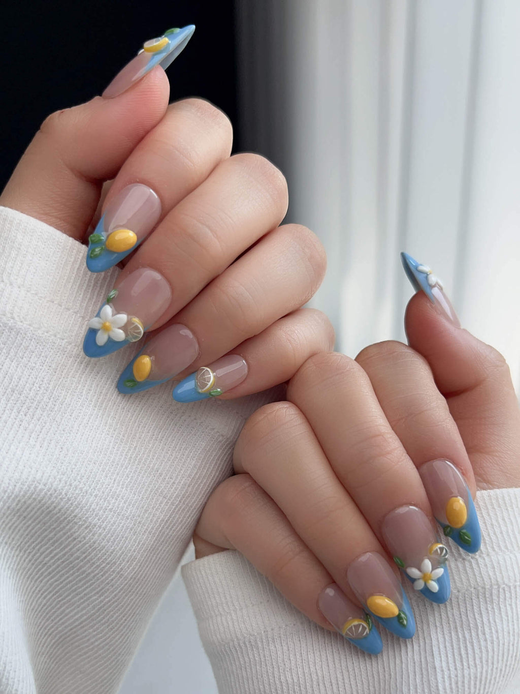 Lemon Grove Reusable Press On Nails