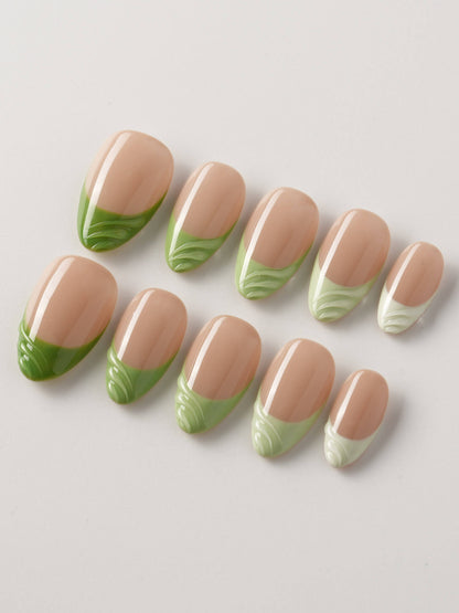 Forest Layers Reusable Press On Nails