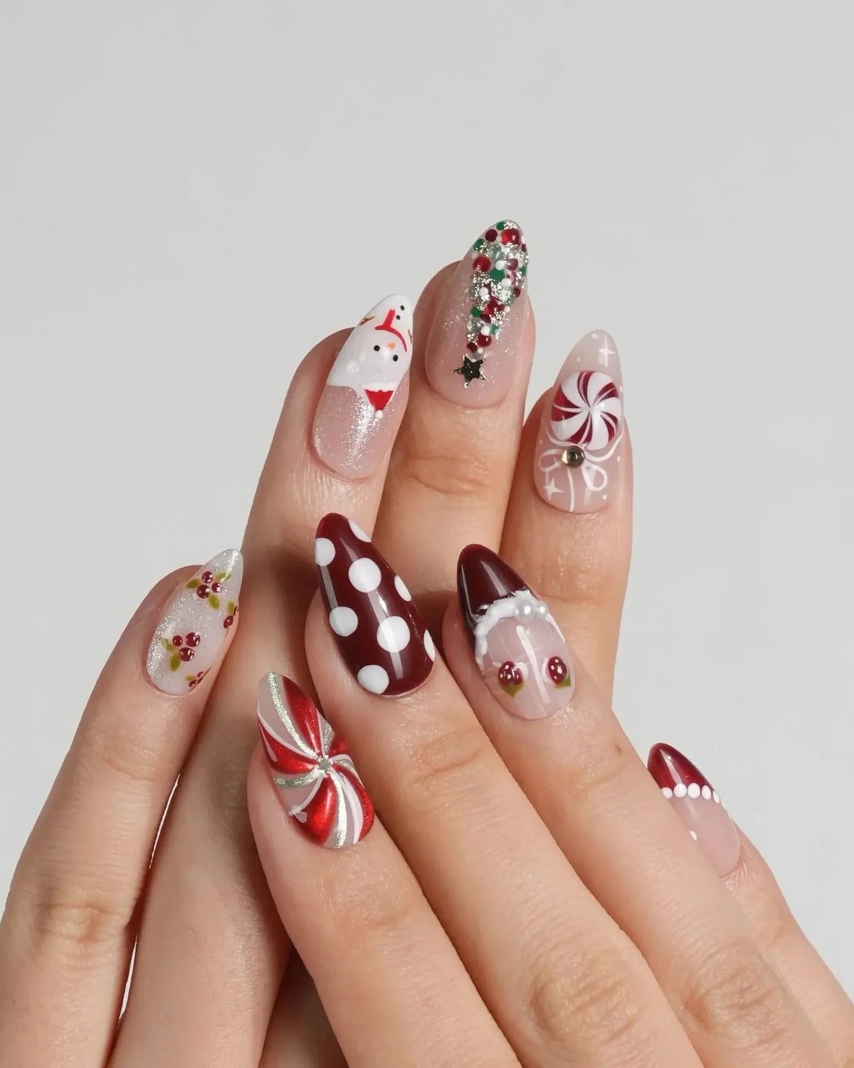 Holiday Party Reusable Press On Nails