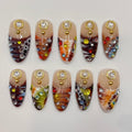 Earthy Red Handmade Reusable Press On Nails
