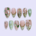 Evergreen Magic Handmade Press On Nails