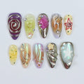 Fairy Vibe Remix Yellow Press On Nails
