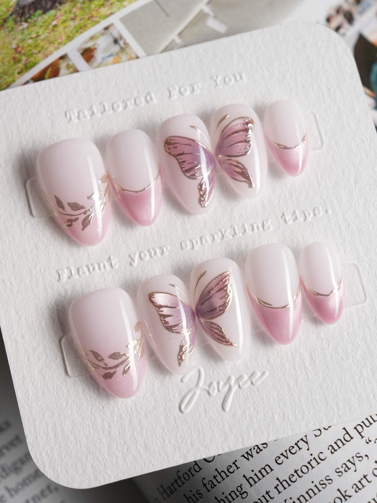 Fairy Wings Reusable Press On Nails