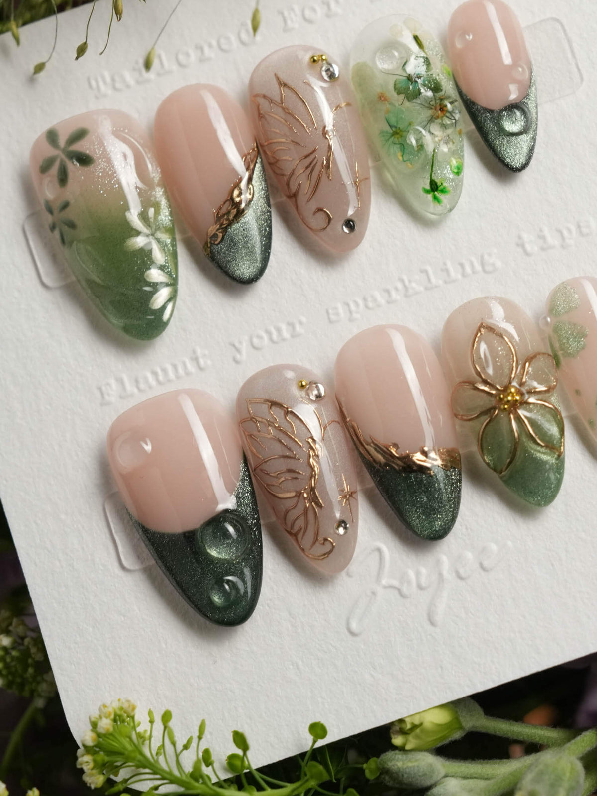 Fairyland Jetlag Garden Reusable Press On Nails