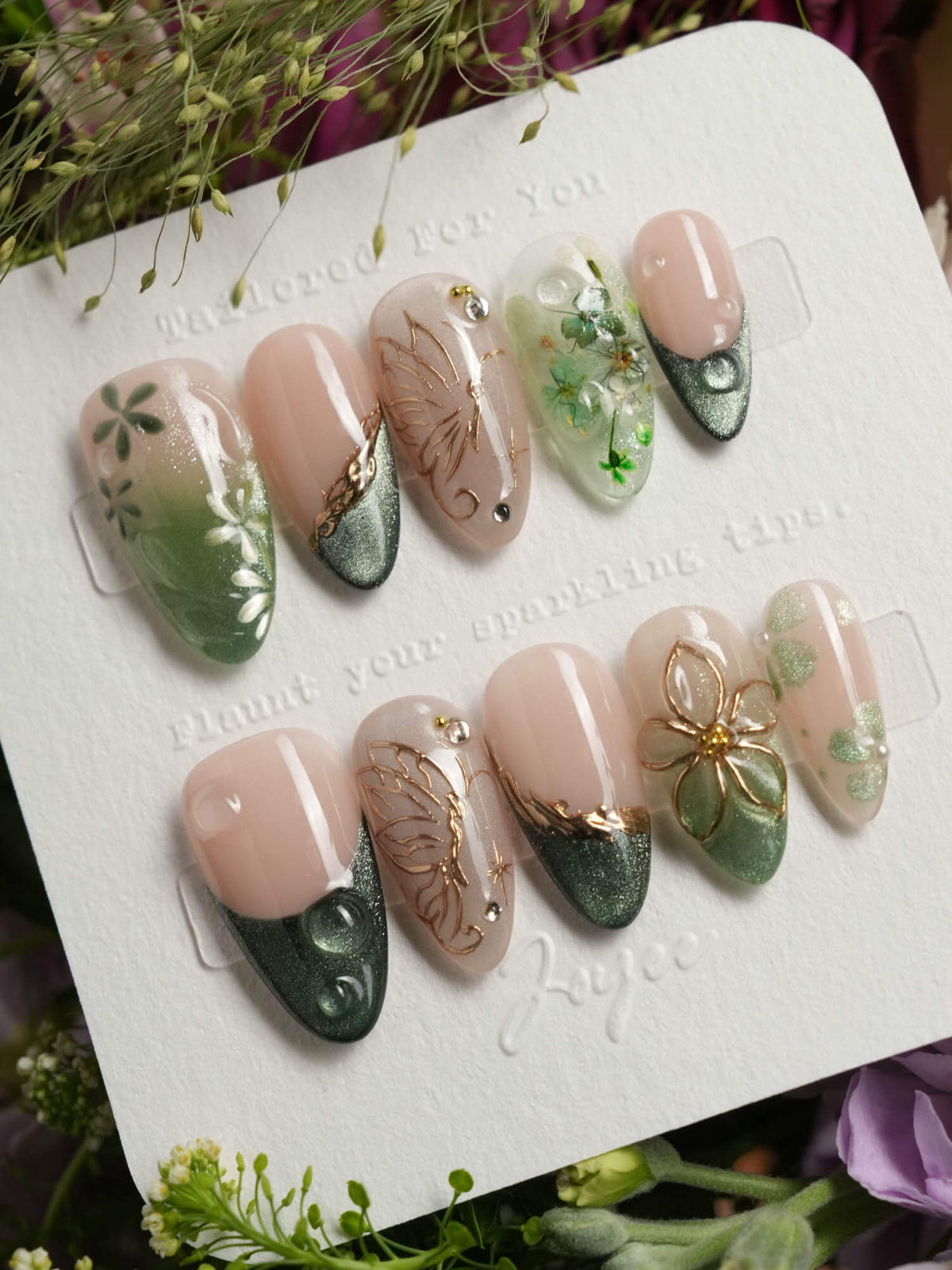 Fairyland Jetlag Garden Reusable Press On Nails