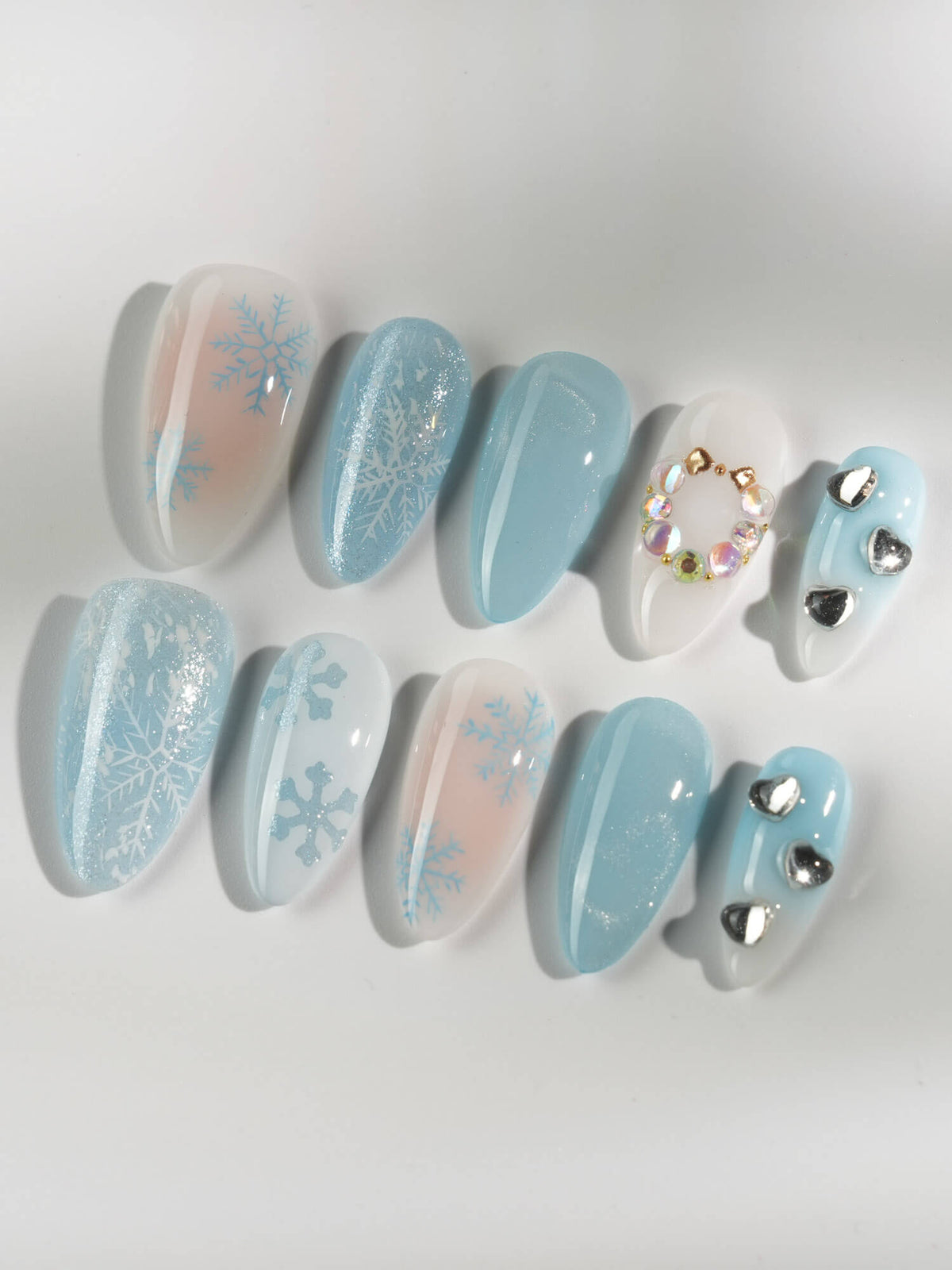 Winter wonderland Reusable Press On Nails