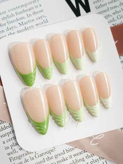 Forest Layers Reusable Press On Nails