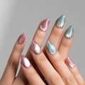 Gemstone Petals Reusable Press On Nails