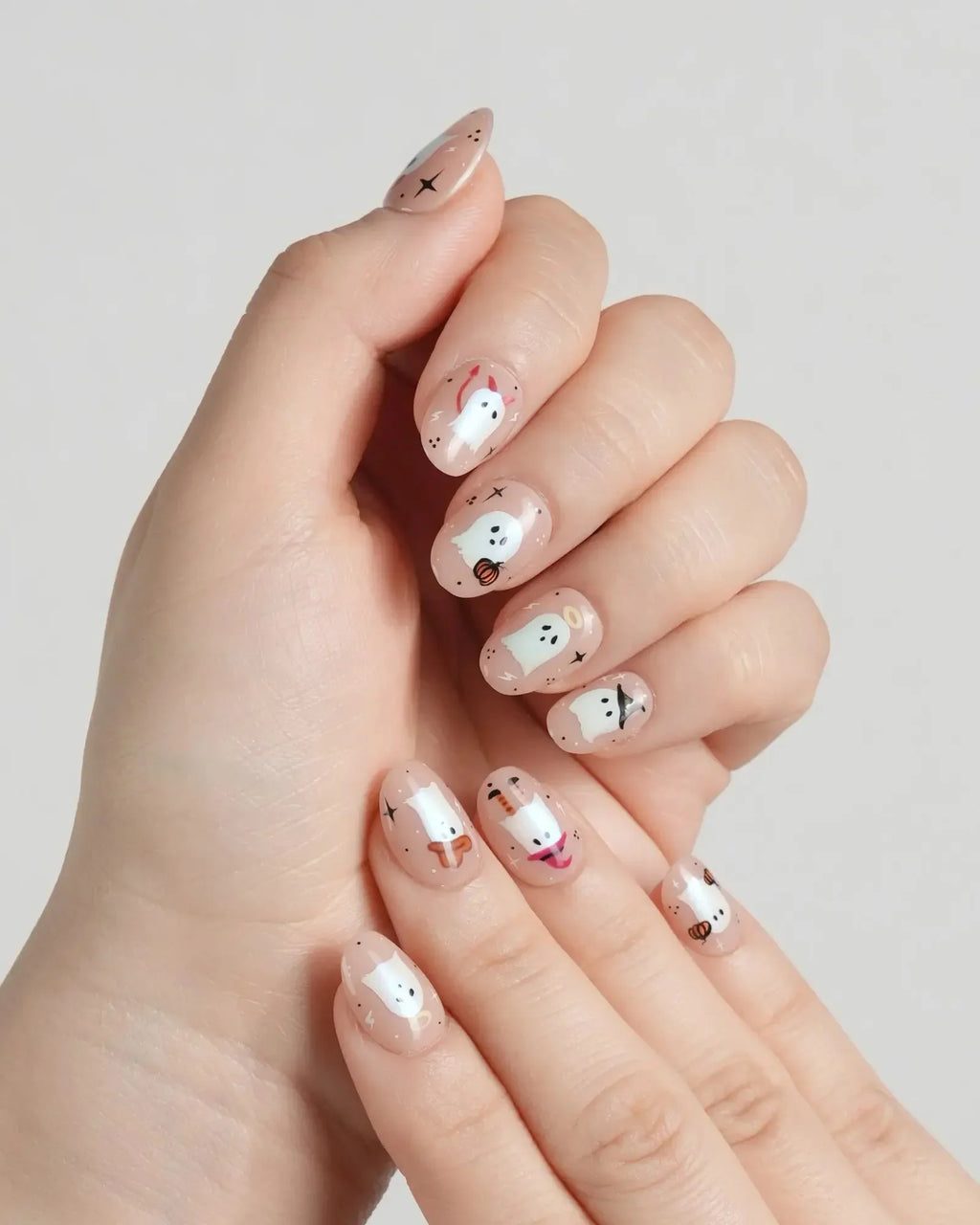 Ghostly Clan Reusable Press On Nails