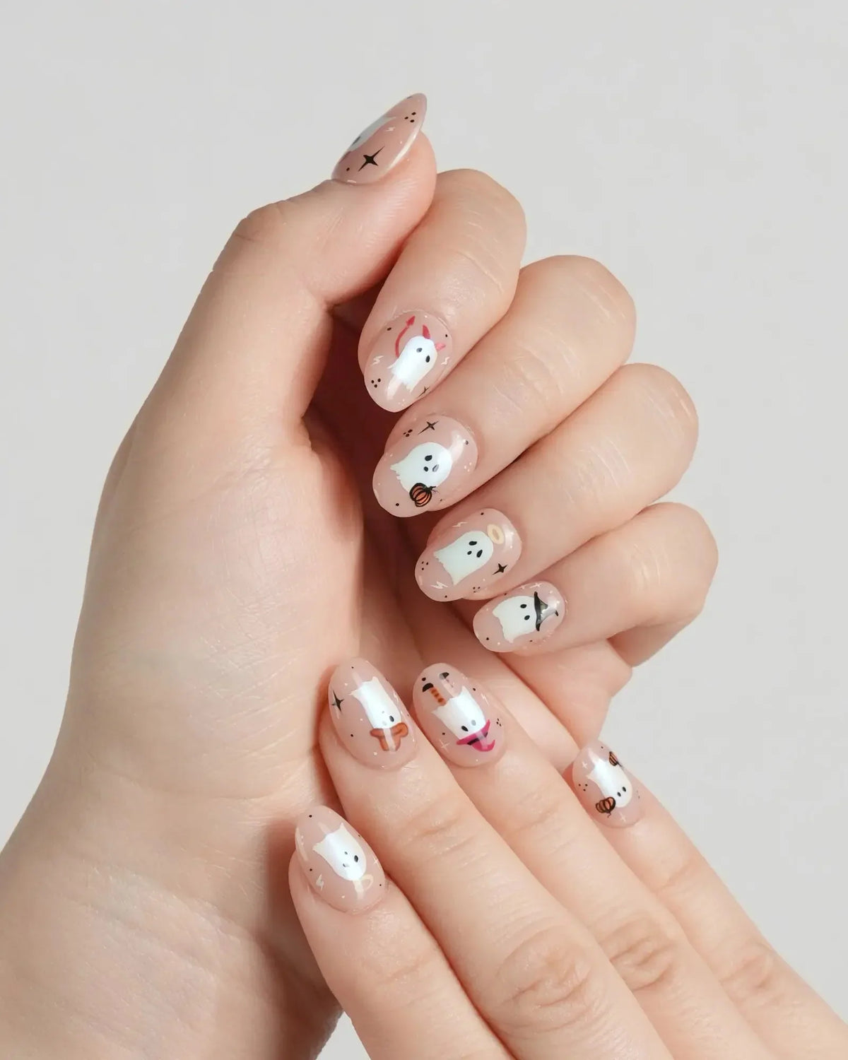Ghostly Clan Reusable Press On Nails