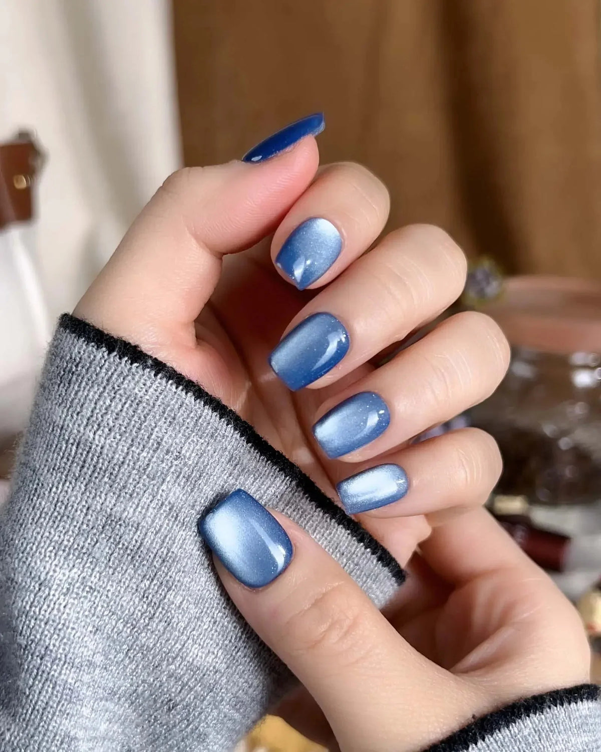 Glass Sky Reusable Press On Nails