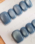 Glass Sky Reusable Press On Nails