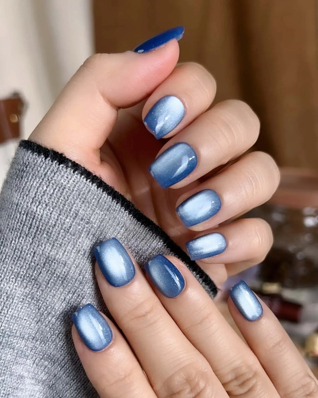 Glass Sky Reusable Press On Nails
