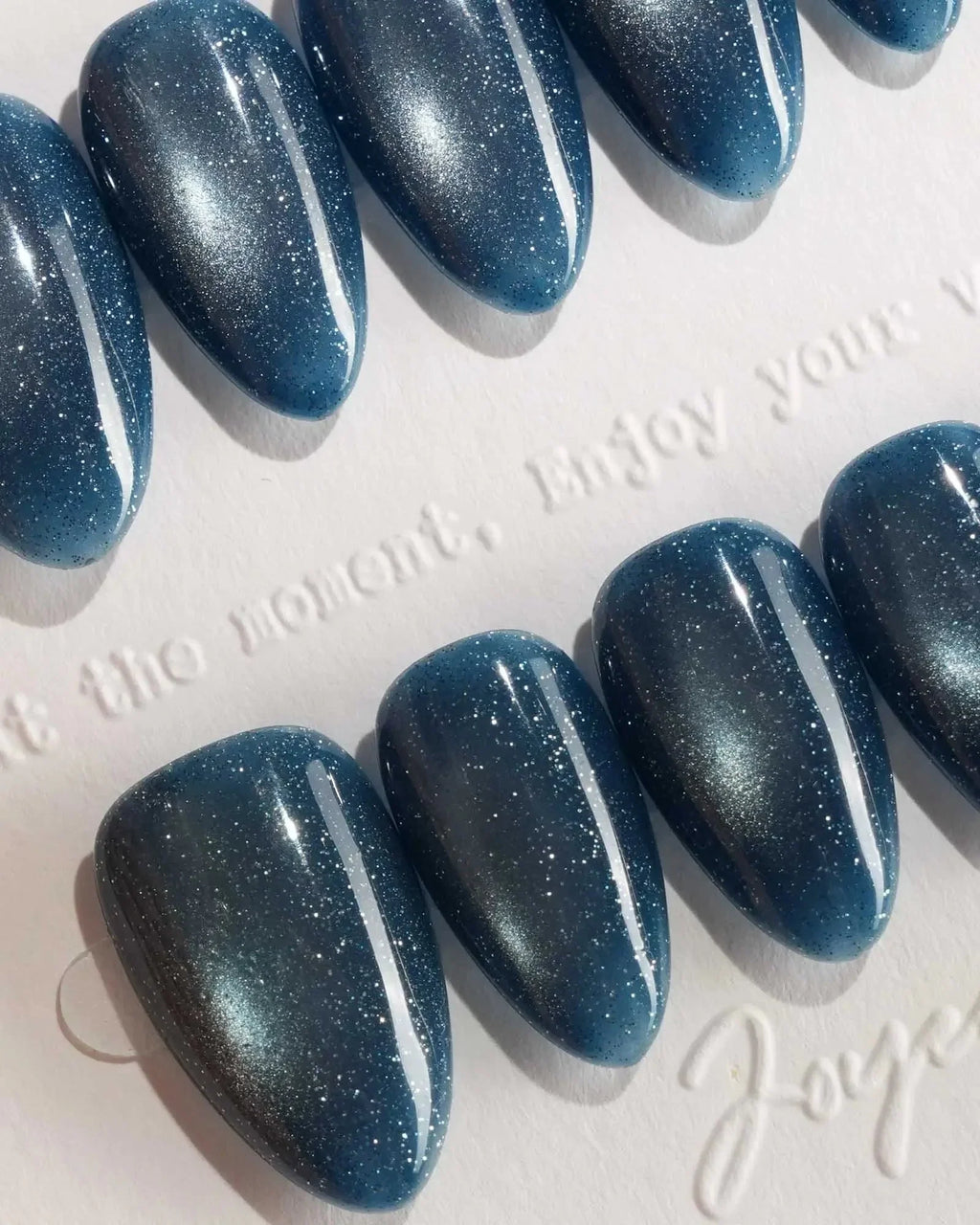 Glint Midnight Reusable Press On Nails