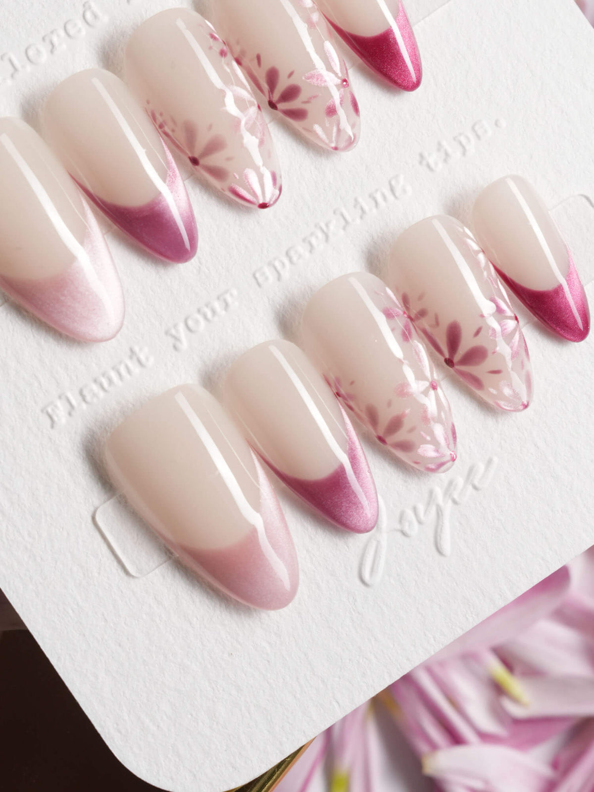 Glow Garden Reusable Press On Nails