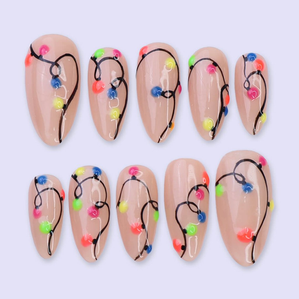 Glowie Nude Handmade Reusable Press On Nails
