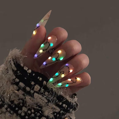 Glowie Nude Handmade Reusable Press On Nails