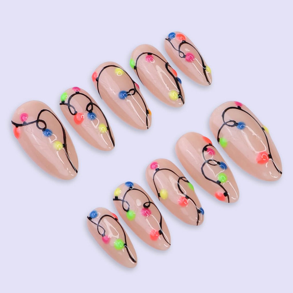Glowie Nude Handmade Reusable Press On Nails