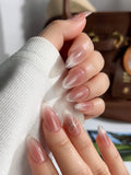 Glowing Blush Reusable Press On Nails