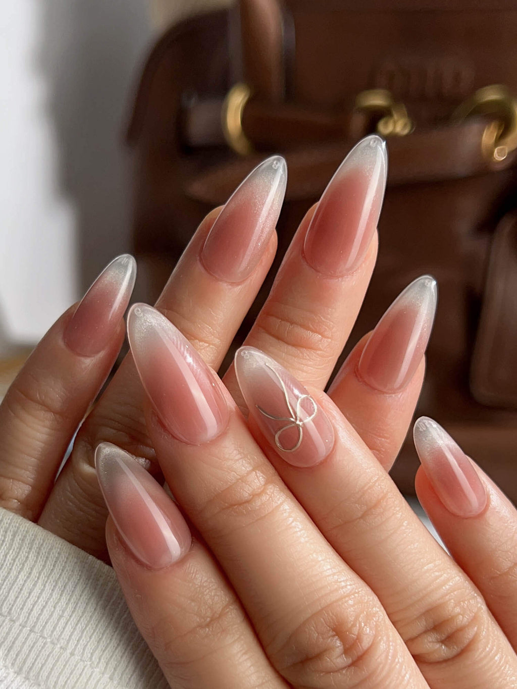 Glowing Blush Reusable Press On Nails