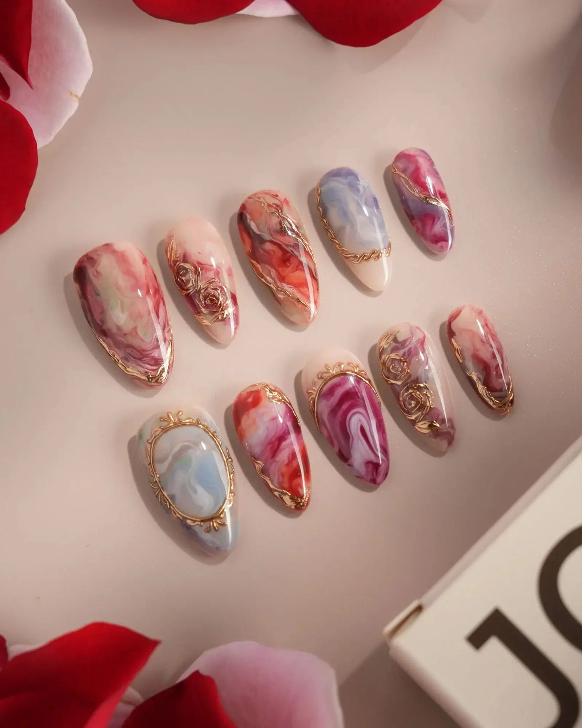 Baroque Palette Reusable Press On Nails
