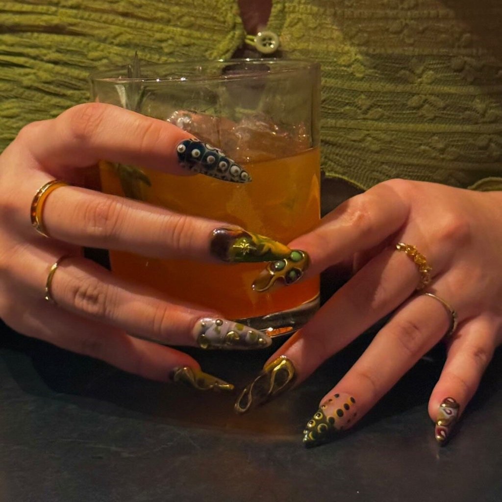 Golden Age Handmade Reusable Press On Nails