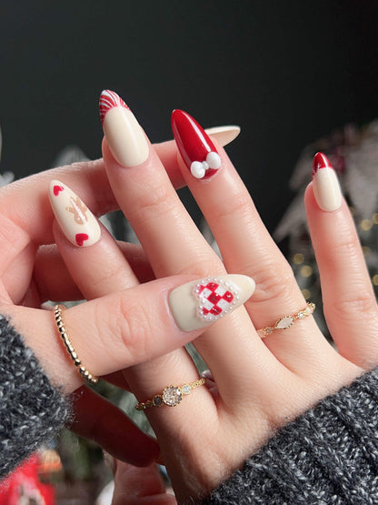 Holy night Reusable Press On Nails