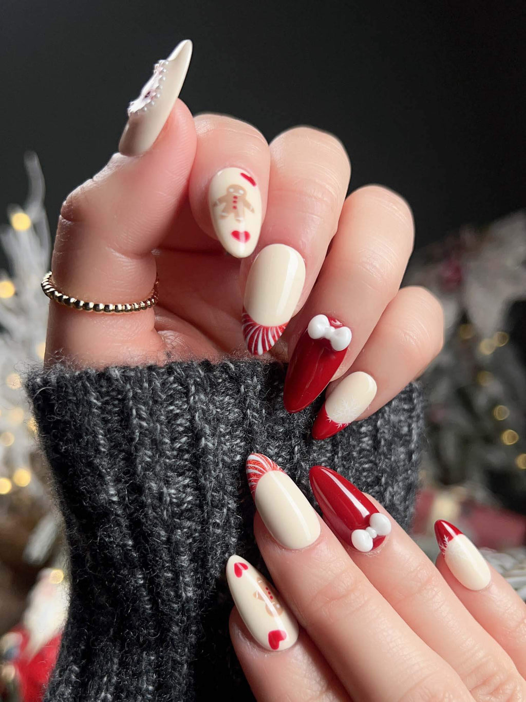 Holy night Reusable Press On Nails