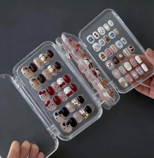 Press-On Nail Foldable Storage Box