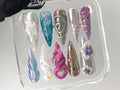 Free Style 3D Flower Press On Nails, Spring Garden Theme Custom Floral Nails, Fairy Tale