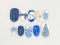 Christmas Cheer Press On Nails | Colorful Christmas Candy & Tree Designs | Custom Christmas Nail | High-Quality Handmade Nail Set | JC524HK