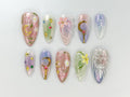 Sailor Moon Press On Nails | Pastel Magical Girl Nail Art | Iridescent Anime Design | Kawaii Anime Press On | Handmade Cosplay Nail |JB746HK