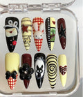 Handmade Y2K Press On Nails: Kawaii Anime, Bunny Cat Star