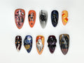 Halloween Ghost Press On Nails | Spooky Cat & Candy Corn Press Ons | Handpainted Haunted House Nails | Cute Witchy Halloween Nails | JB100HC