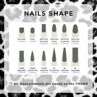 Green Christmas Tree Press On Nails - Holiday Snowflake Fake Nails