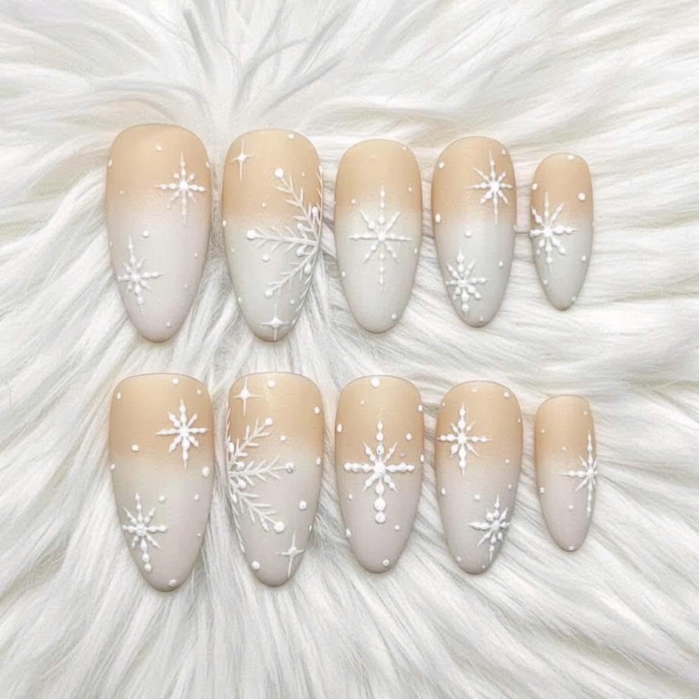 Christmas Press On Nails – Santa, Reindeer & Candy Cane Holiday Nail Set
