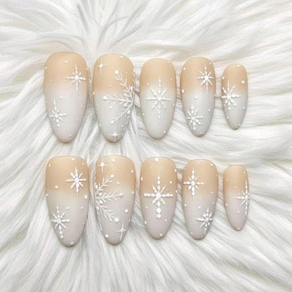 Christmas Press On Nails – Santa, Reindeer & Candy Cane Holiday Nail Set
