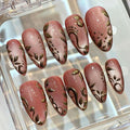 Galaxy Ombre Press On Nails: Handmade Gradient Neon Fake Nail Set