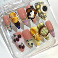 3D Dessert Press On Nails | Handmade Food Nail Set, Kawaii False Nails