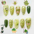 Korok Forest Press On Nails | Legend of Zelda Inspired Fantasy Nail Art| JB325HC
