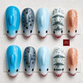 Cute Shark Press On Nails, 3D Shark Fin Fake Nails, Ocean Coquette Press Ons, Kawaii False Nails, Custom Hand Painted Nails