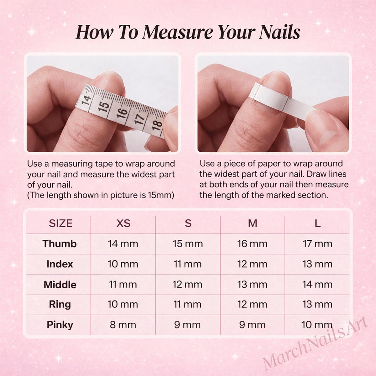 3D Flower Press On Nails: Pink Floral Fake Nails, Coquette Cherry Blossom